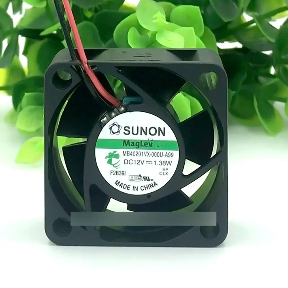 

SUNON MB40201VX-000U-A99 12V 1.38W 4020 4CM 2-pin magnetic levitation fan