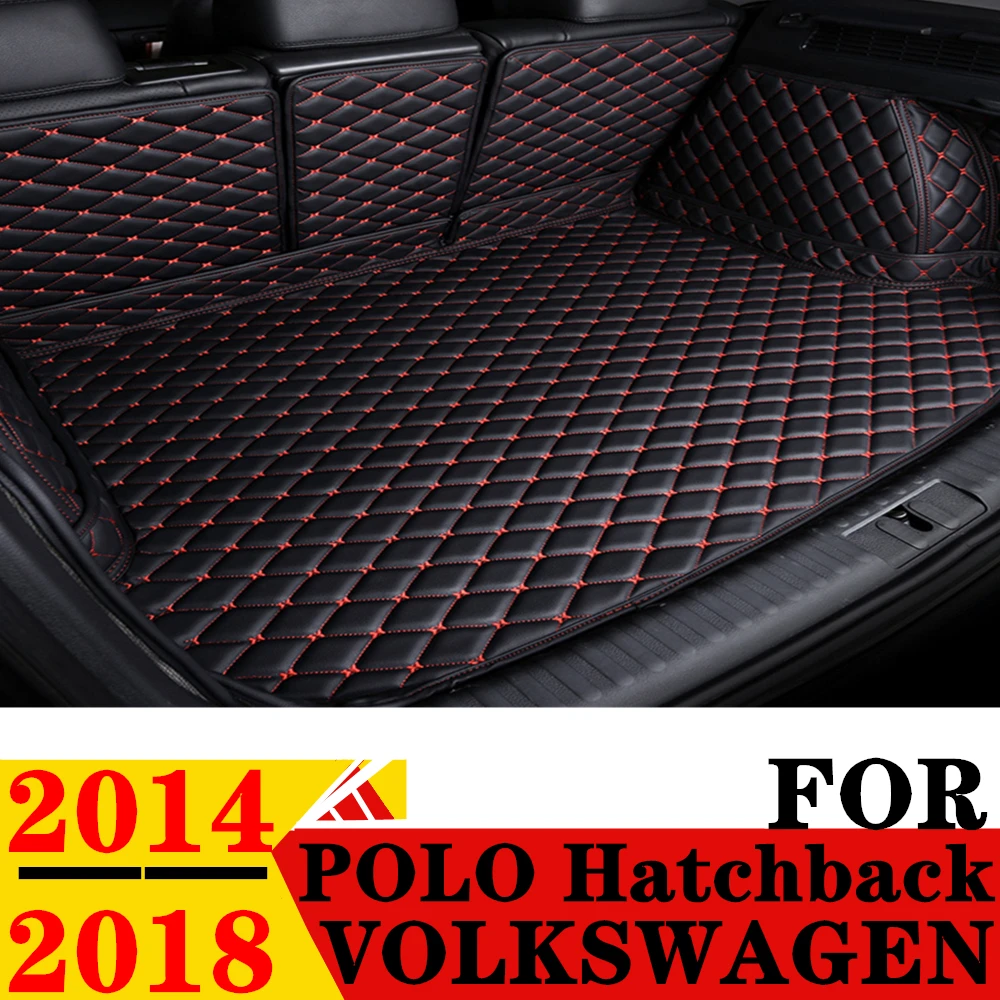 

Car Trunk Mat For Volkswagen VW POLO Hatchback 2018 2017 2016 2015 2014 Rear Cargo Cover Carpet Liner Tail Auto Boot Luggage Pad