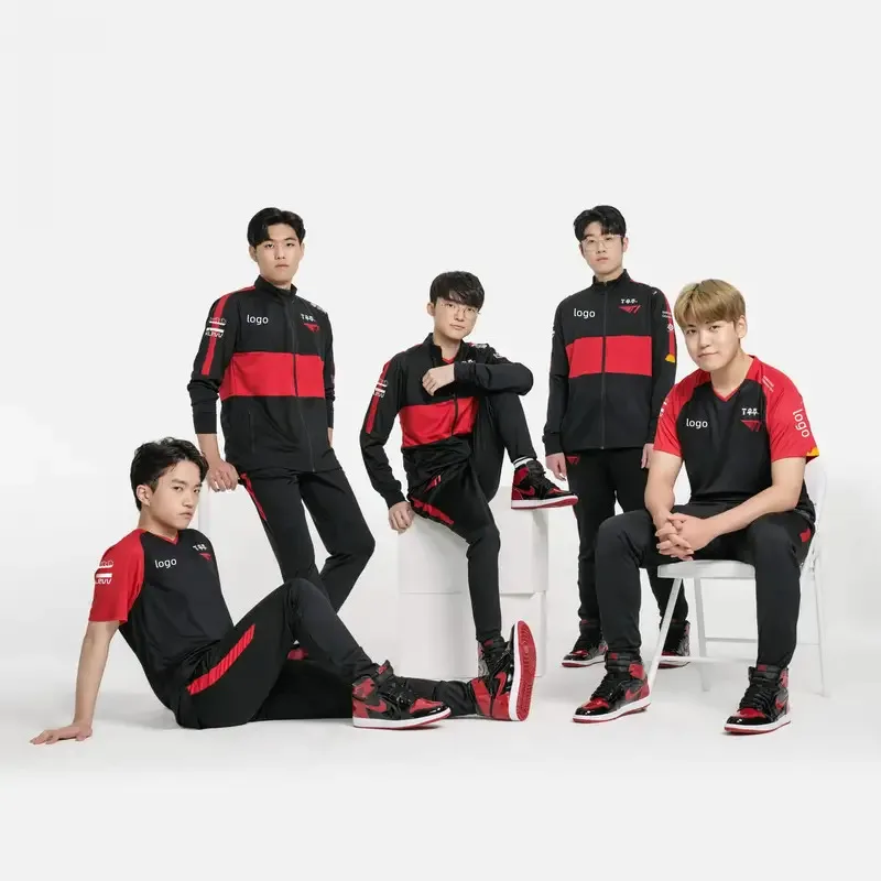 dd542022 جديد T1 جيرسي لعبة LOL LCK SKT FAKER GUMAYUSI ZEUS KERIA الصيف فريق موحد الفتح قصيرة الأكمام اسم مخصص Tsh