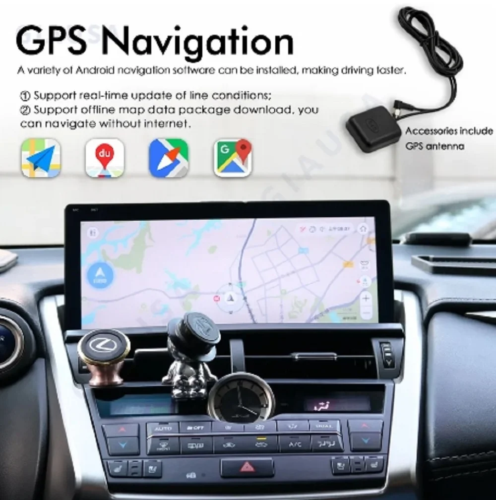 

Android 13 8+256GB Car Radio Multimedia Player CarPlay Autoradio Stereo GPS Navigation For Lexus NX NX200 NX200T 300h 2014-2019