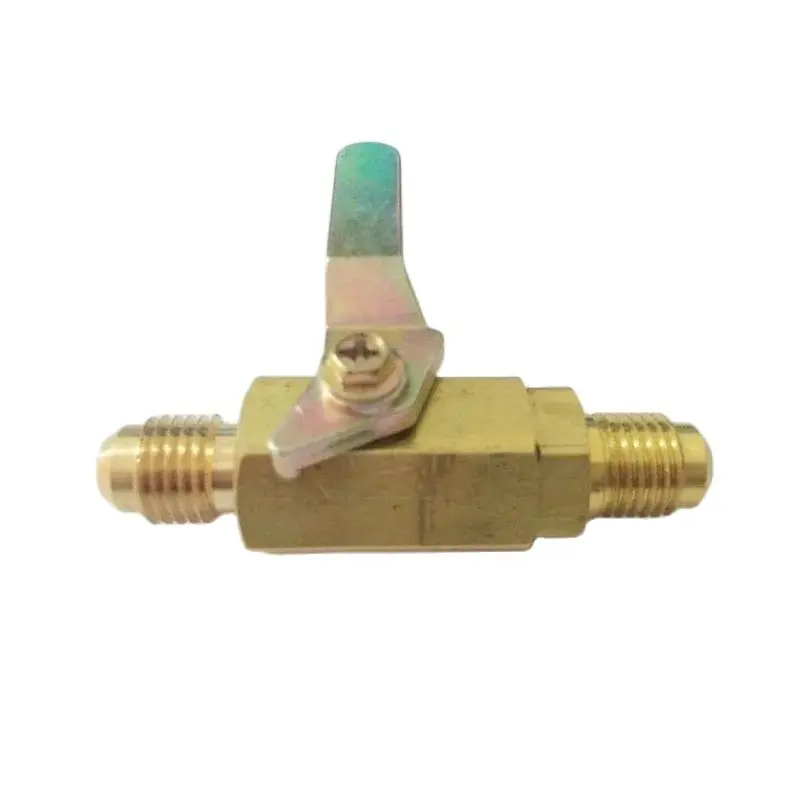 

R12 R134A R410A Refrigeration Connector Switch Add Liquid Close Ball Valve BV1414M Two Ports Male