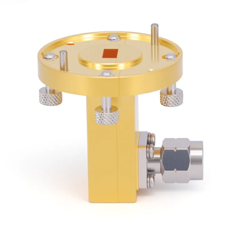 Gwave WR-22 To 2.4mm Male Right Angle Waveguide Adapters With UG-383/U Flange 33-50GHz 50 Ohm Coax Telecom Parts