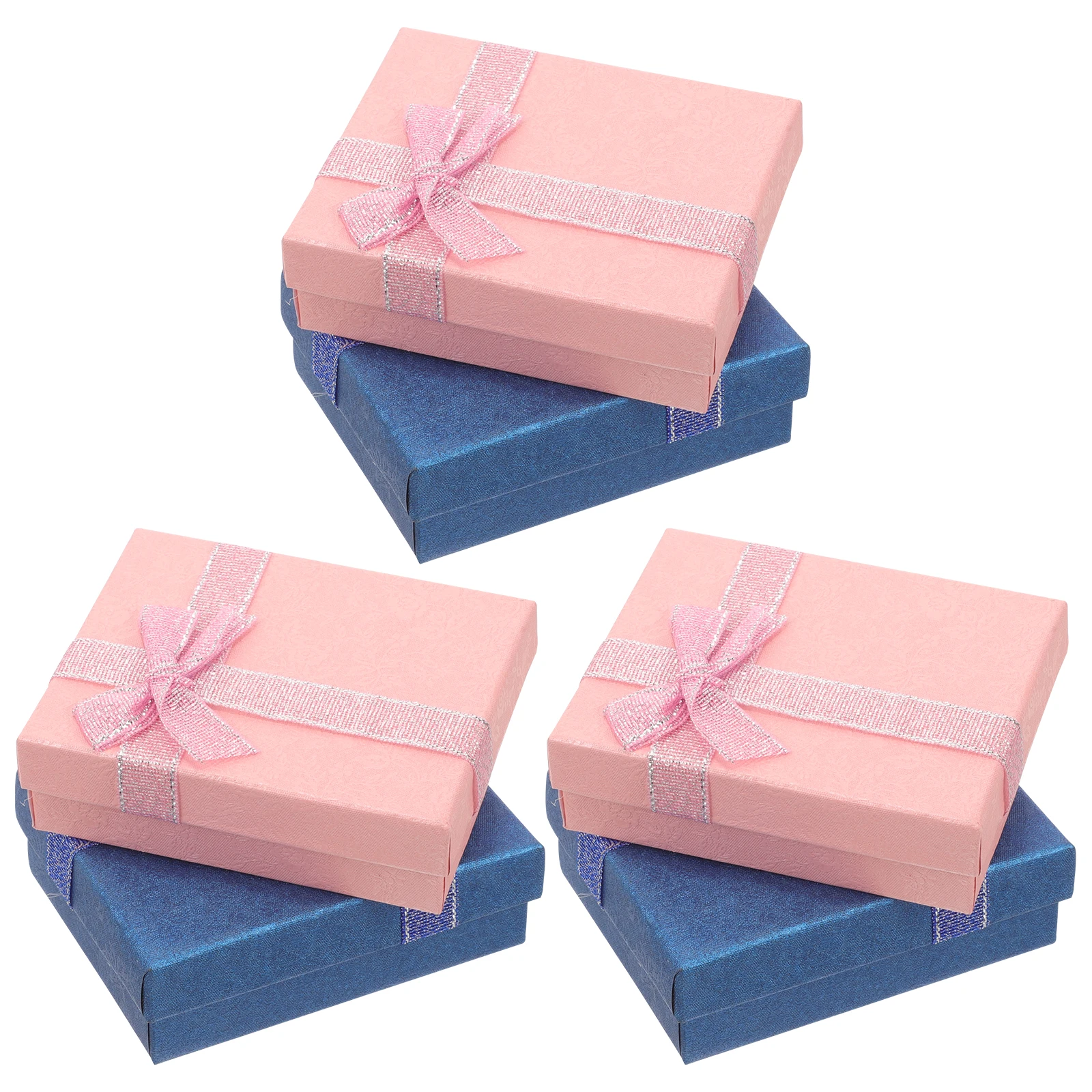 

6 Pcs Jewelry Packaging Box Storage Boxes Gift Case for Presents Bow Tie Ring Cases