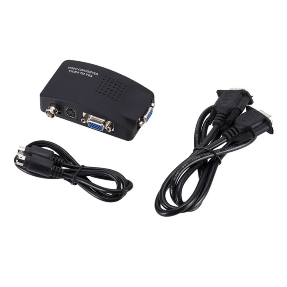 BNC To VGA BNC To VGA Converter Signal Conversion Video Converter BNC To VGA Adapter Box 1080P BNC/S-Video Input