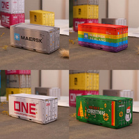 Mini Iron Storage Box - Creative desktop organizer, office supplies dispenser, metal micro container for home and office desk