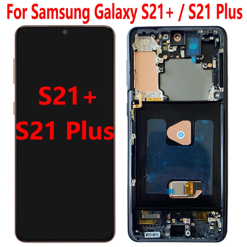 

6.7'' OLED quality G996 LCD For Samsung S21 Plus Touch Screen With Frame Digitizer For S21+ G996B G9960 G996F LCD Repair