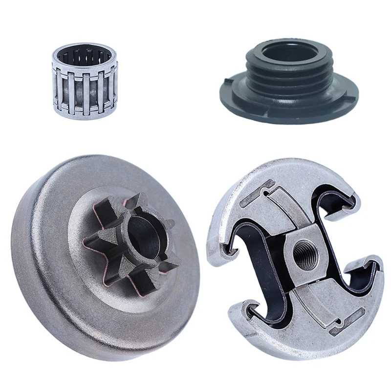 ABNO-Sprocket 7T Kit de rodamiento de tambor de embrague para Husqvarna 455 460 Rancher piezas de repuesto de motosierra para 537291702