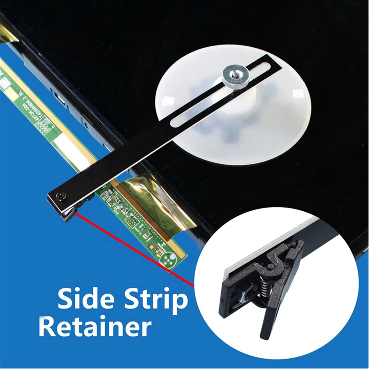 6แพ็คทีวีด้านข้างBoard RetainerคลิปLED LCD TV Screen Removerซ่อมเครื่องมือซิลิโคนดูดสูญญากาศถ้วย