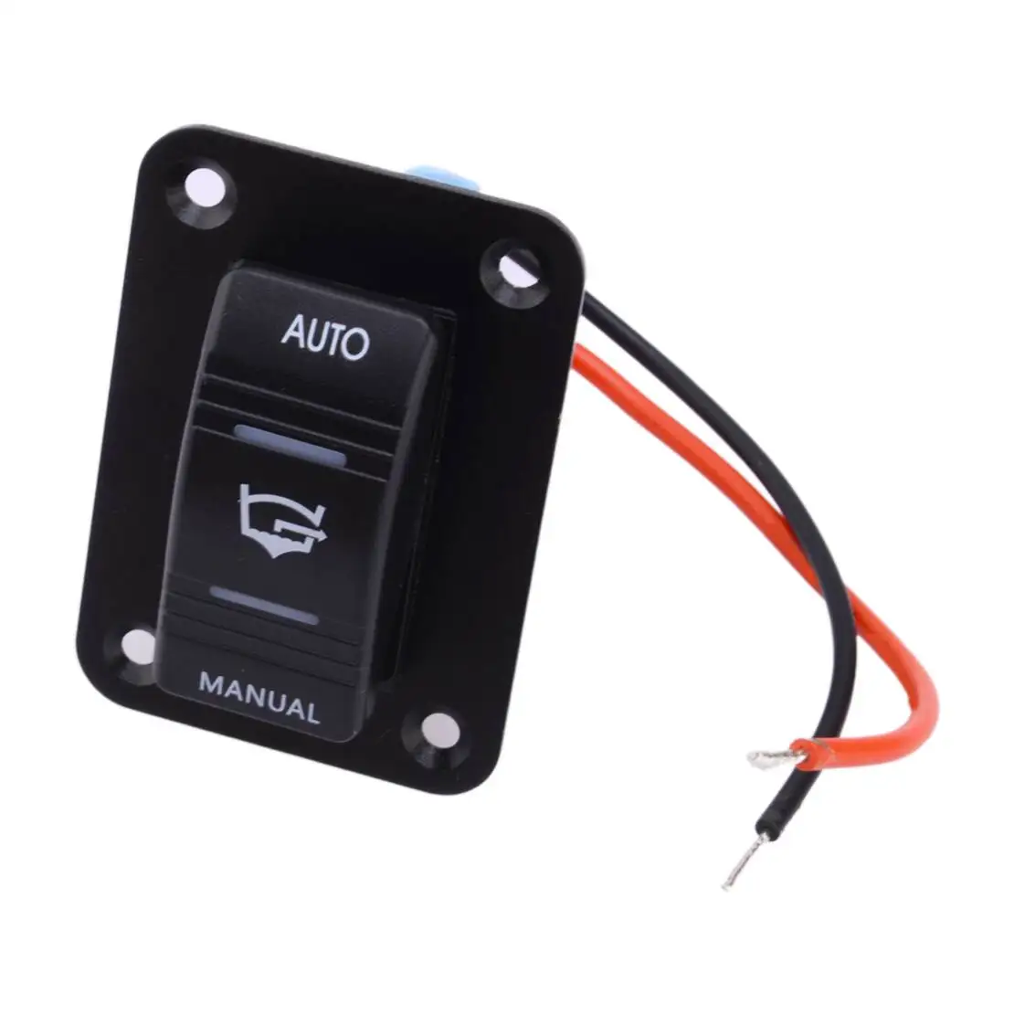 DWCX Red LED 3 Way On-Off-On Car Marine Boat Bilge Pump Rocker Switch Panel
