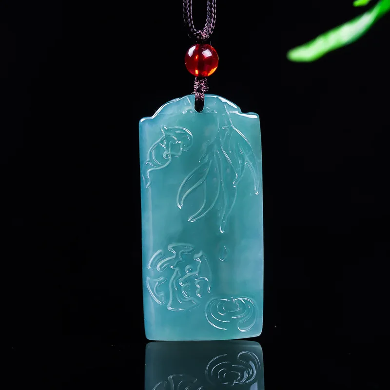 Genuine A-grade jadeite ice blue 