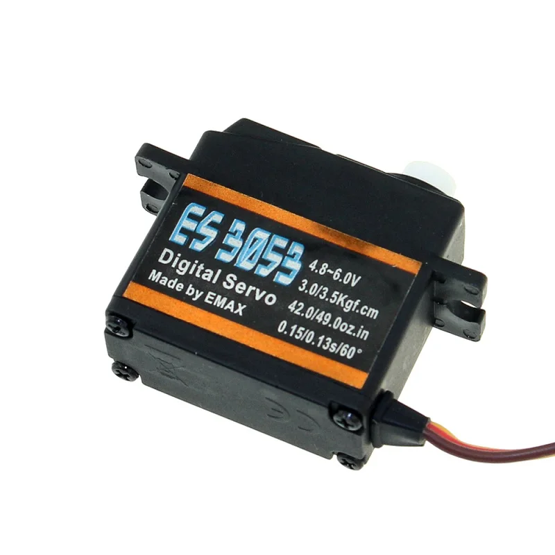 1pcs EMAX ES3003 ES3004 ES3053 ES3054 17g Plastic/Metal Analog/Digital Gear Servo for F3A 3D Airplane Model