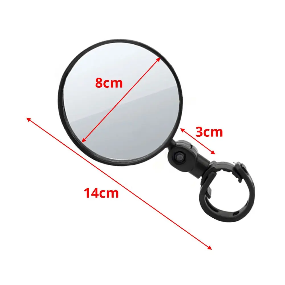 Great Accessories Universal Bicycle Rearview 360 Adjustable Handlebar Mirrors Rear View