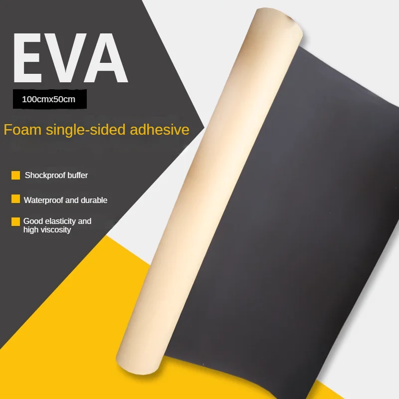 100x50cm EVA Rubber Board With Adhesive Sound-Absorbing Noise Reducing Foam Craft Handmade Model Making Cosplay EVA Foam Sheets