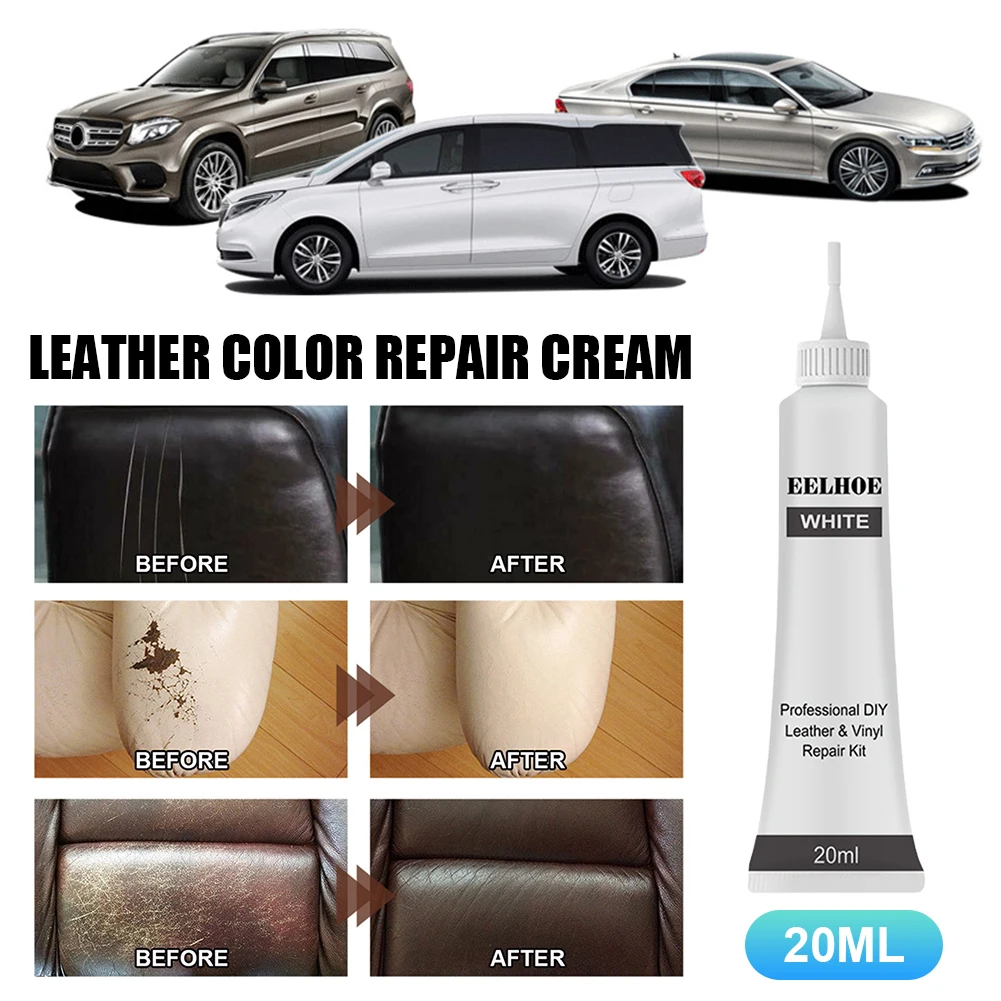 Car Repair Scratches Crack 20ML/40ML/50ML Sofa Leather Colour Repair Cream Leather Complementary Refurbish Paste for Car Seat