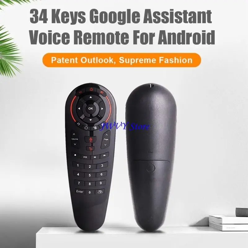 573A G30S Remote Control for Android Box, 33 for Key Voice Wireless Device, IR, Learning, 2.4G, for X96q Pk G10s