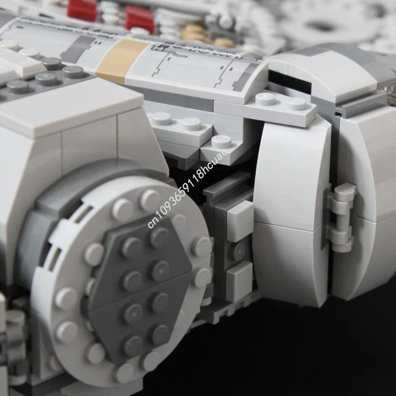 1726 pçs estrela batalha millennium falcons empilhamento bloco jogar modelos moc conjunto de construção adultos brinquedos hobby educação colecionável