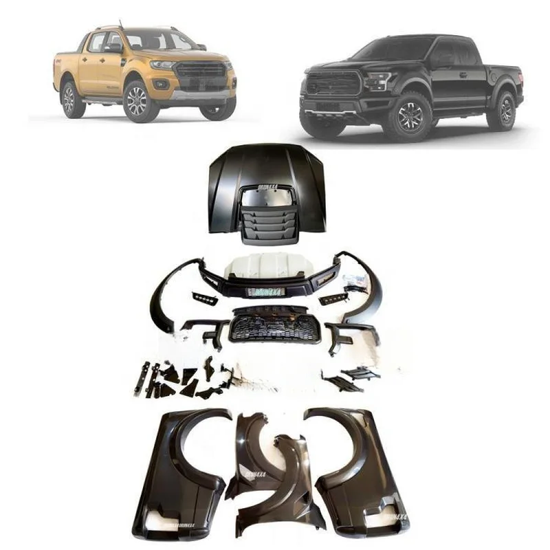 High Quality T6 T7 T8 4x4 Off‑Road Pickup Facelift Body Kit Exterior Tuning Replacement Mod Parts For Raptor Style Look Upgrade