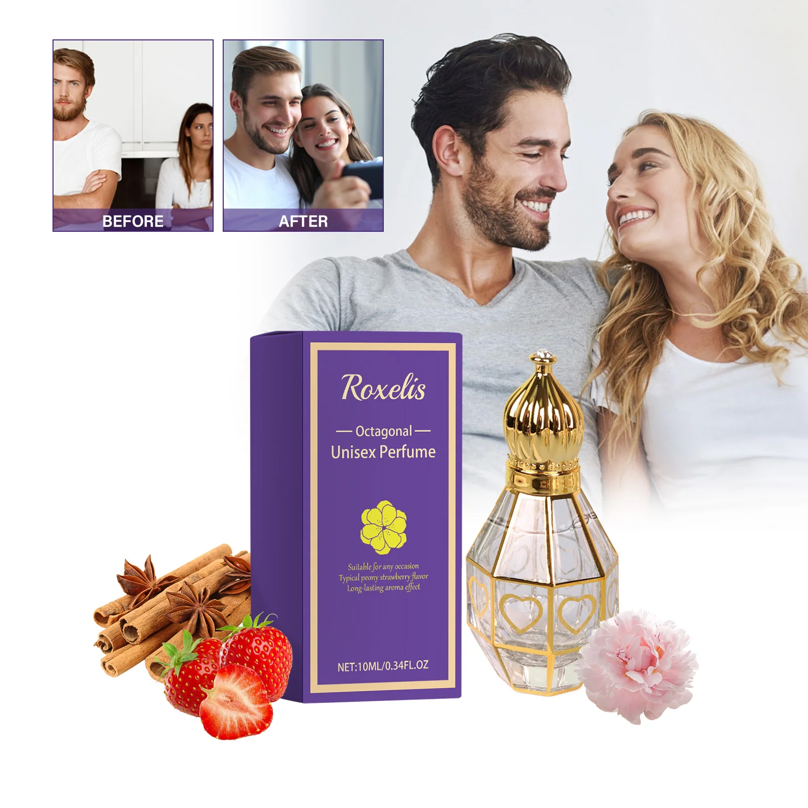 Casa octogonal unissex perfume fresco e natural nicho casal namoro fragrância perfume unissex fragrância de longa duração