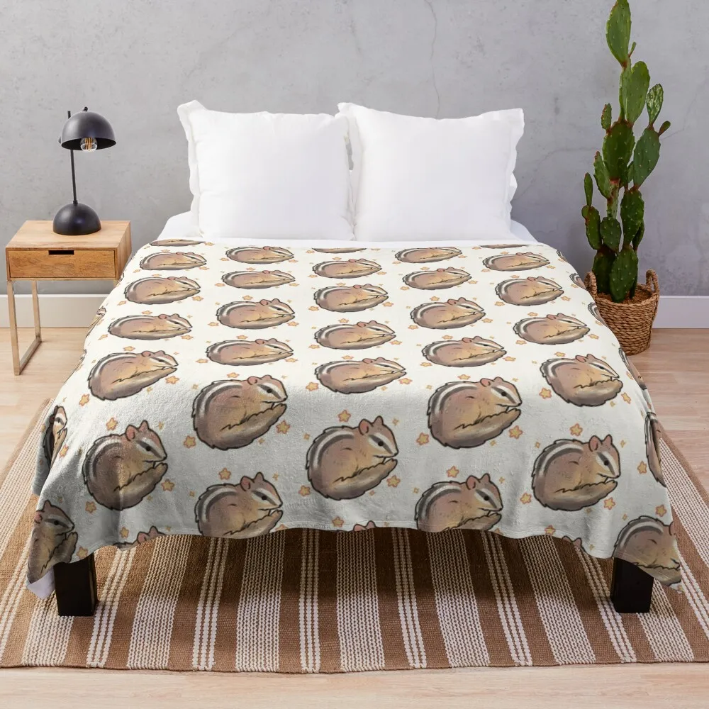 

Cute chipmunk Throw Blanket Plush Decorative Throw Travel Bed covers Blankets