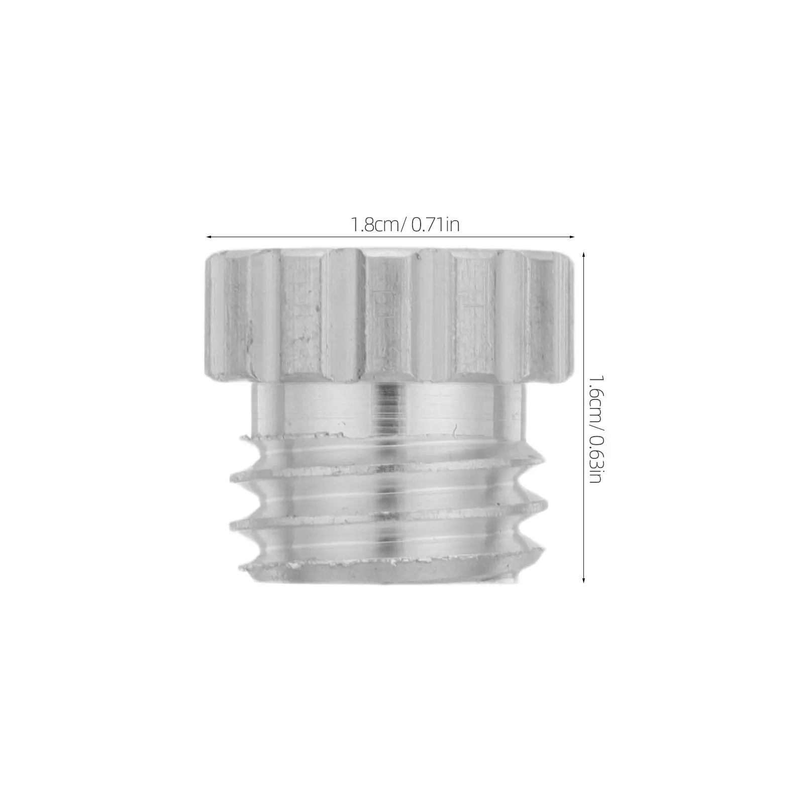 4pcs Aluminum Level Base Adapter 6mm–15mm Rotating Connector with Swivel Head for Precise Indoor Mounting