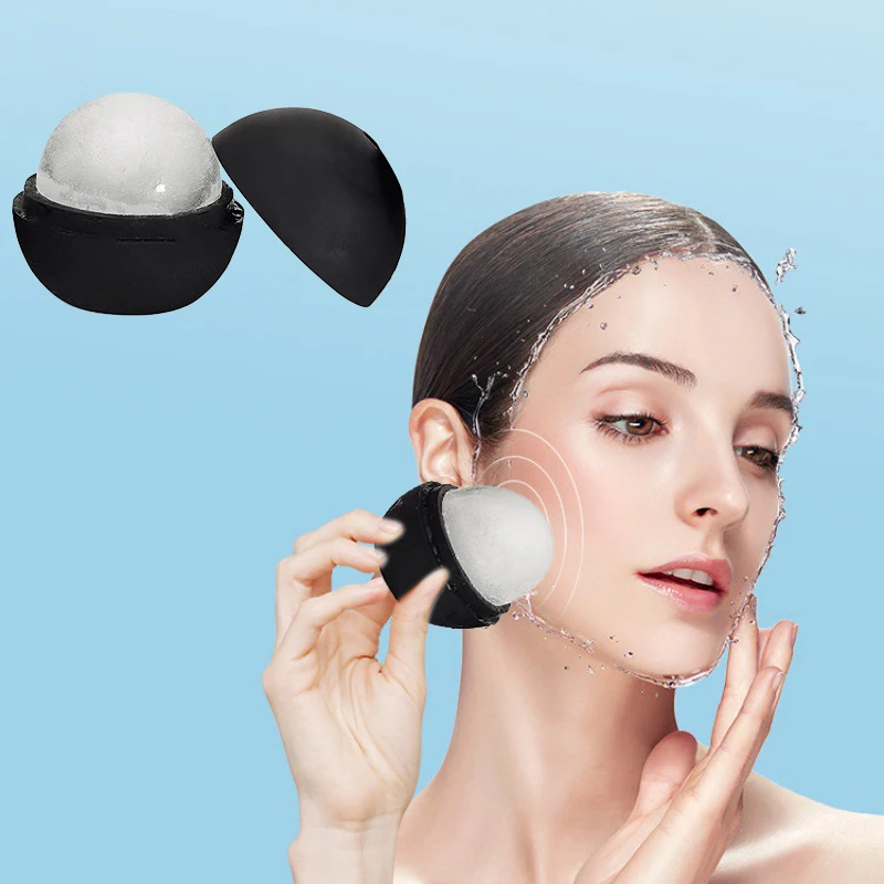 Rouleau de glace en silicone pour le visage et les yeux, outils de soins de la peau, moule à glaçons, accessoires de beauté, 1 pièce