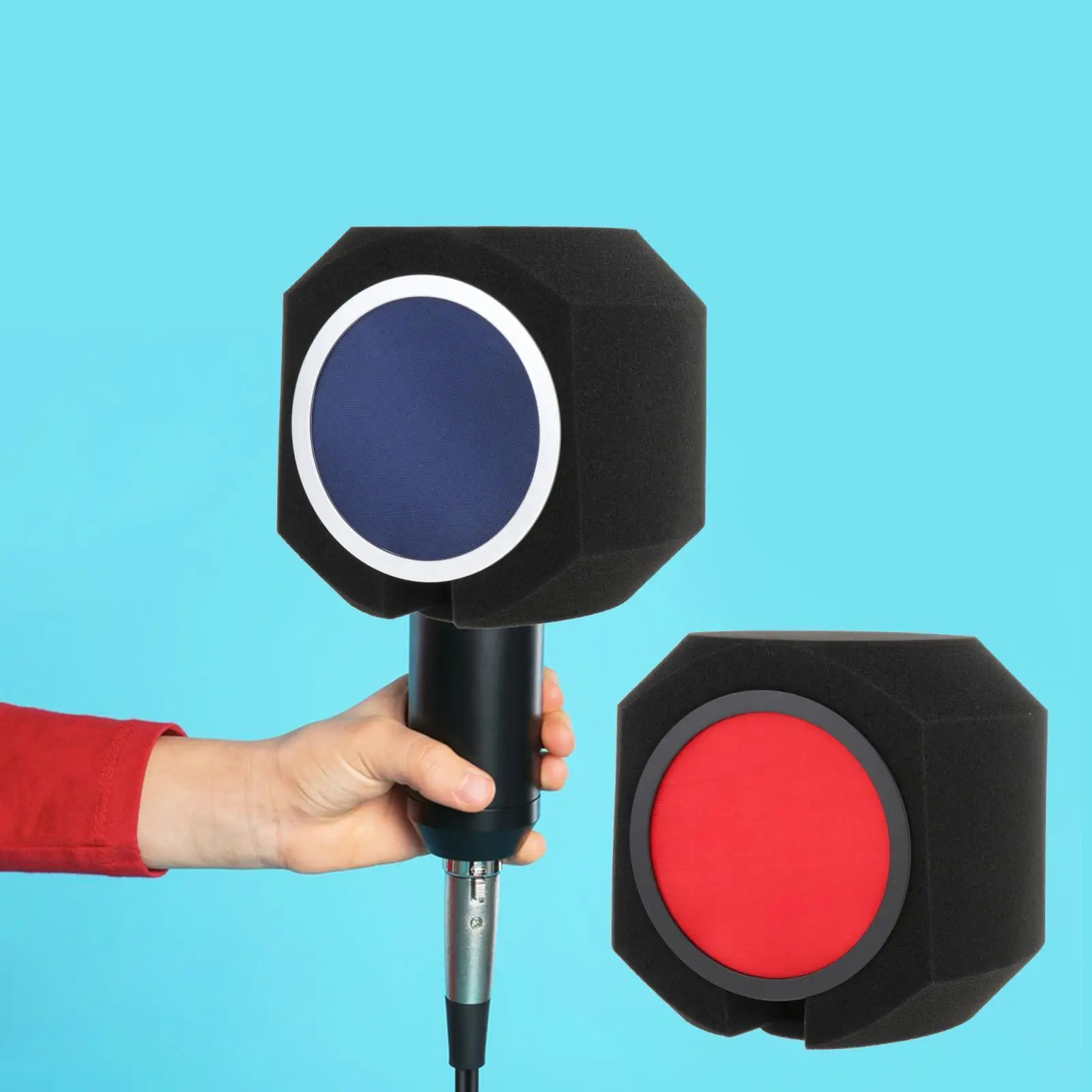 Ikfor Studio Static Performance Acoustic Filter, Micro Shilds, Isolation Microphone Shilds, Mousse Static Studio