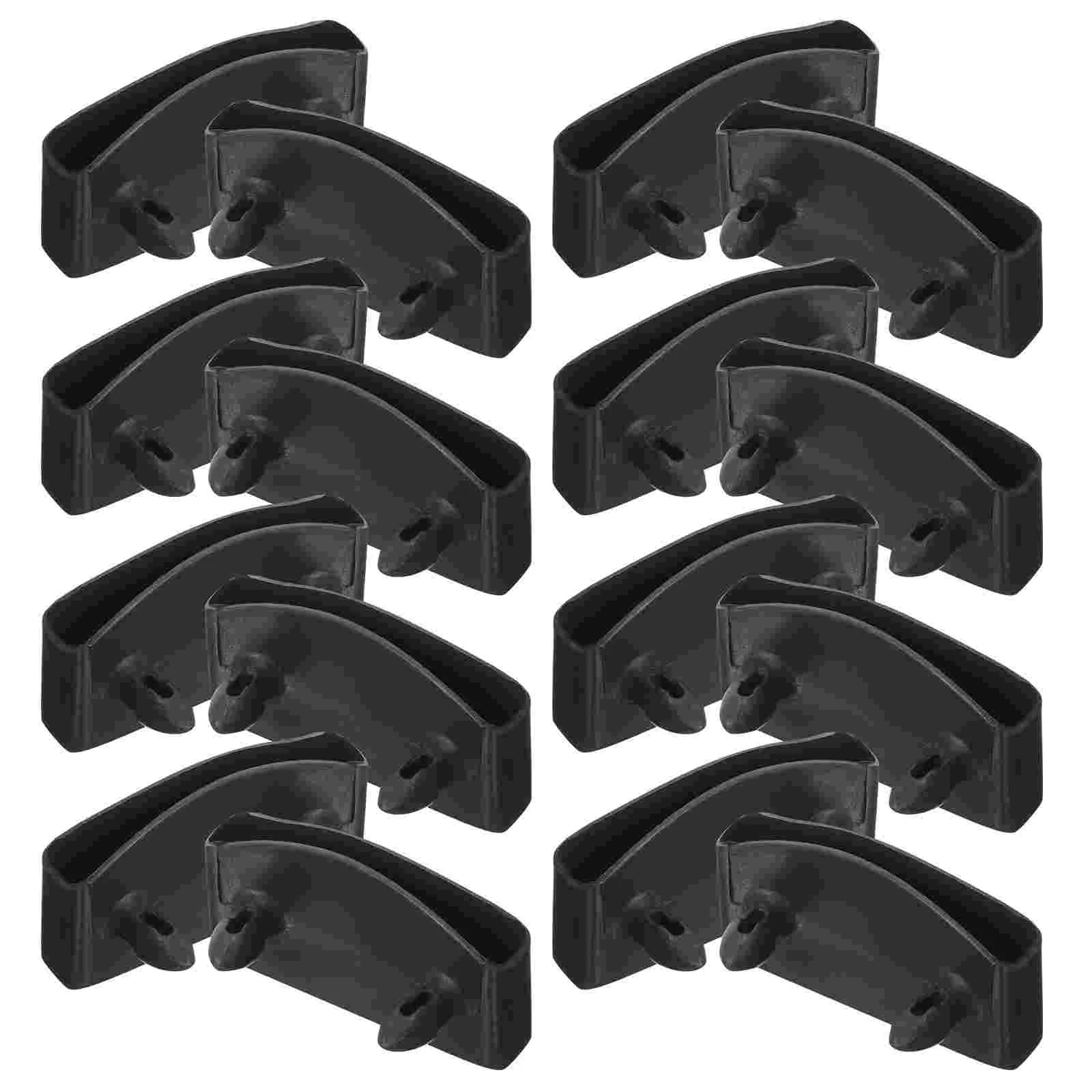 20 Pcs Cap Sofa Bed Board Mounting Buckle Frame Replacement Parts Mattress Black Plastic Bench Slats Kit Twin Size Frames