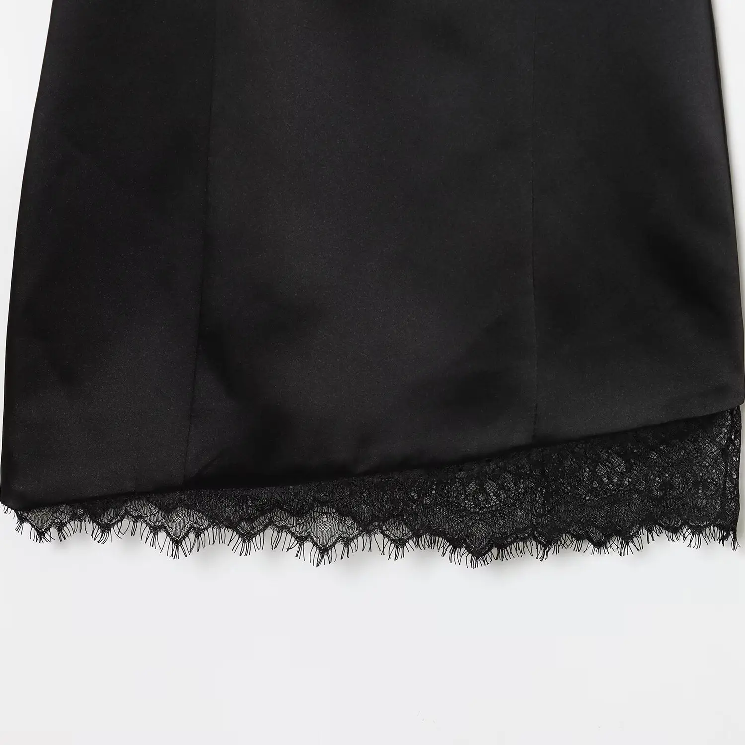 Ele ort Silk Satin Dr Design Autumn New Sle Women's Faion High Waist Straight Cut Casual Dr by JNLEAOG