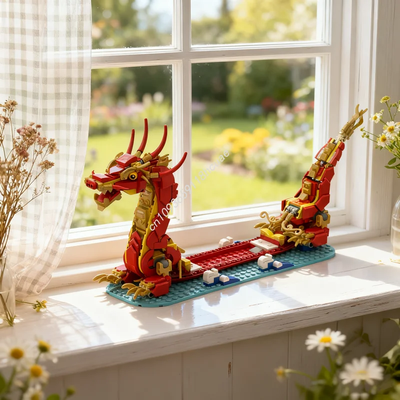 

1161pcs MOC Calendar Dragon Year Seasonaled Model Building Blocks Construction DIY Idea Christmas Gift Education Toys Brick