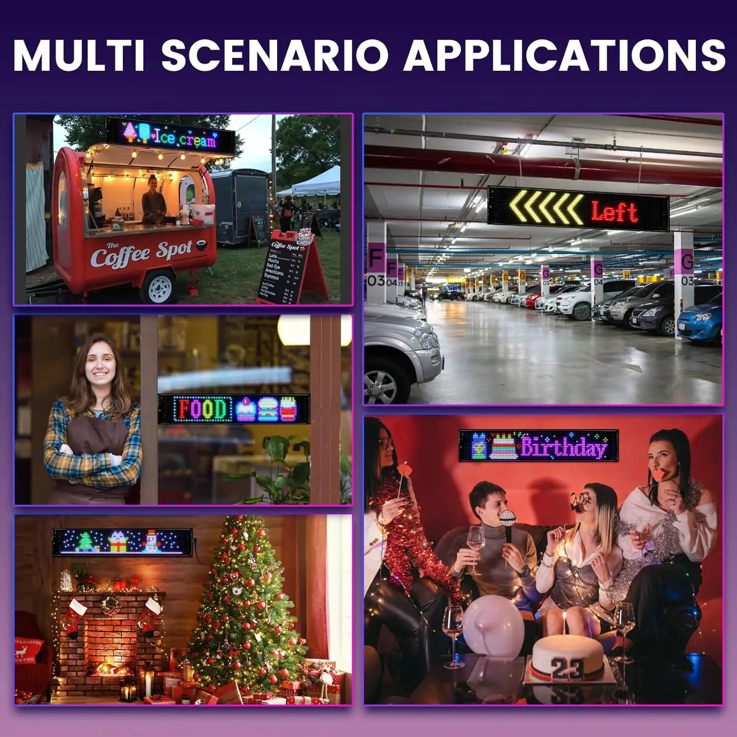 USB-Display, programmierbares LED-Schild, flexible Bluetooth-APP-Steuerung, individuelle Textenmuster-Animation, Scrollen für Auto, Tür