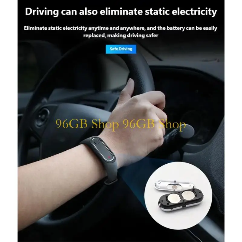 96GB Multipurpose Electrostatic Shock Prevention Wristband for Cars Motorcycles and Everyday Electrostatic Ergonom