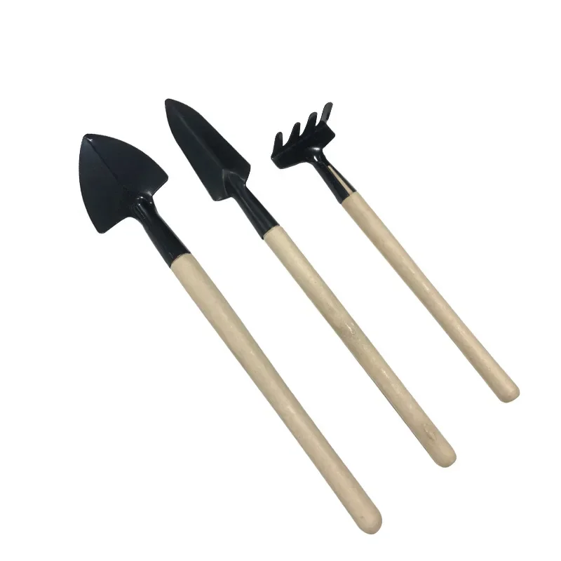 Mini Flower and Vegetable Shovel Gardening Tools Three-piece Set Hoe Plant Potted Plant Flower Loosening Soil Care Tool