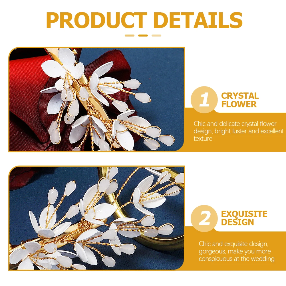 

Crystal Hairpins Accessories Women Girls Wedding Party Flower Barrettes Hair Clips Bobby Pins Delicate Design Bright Luster