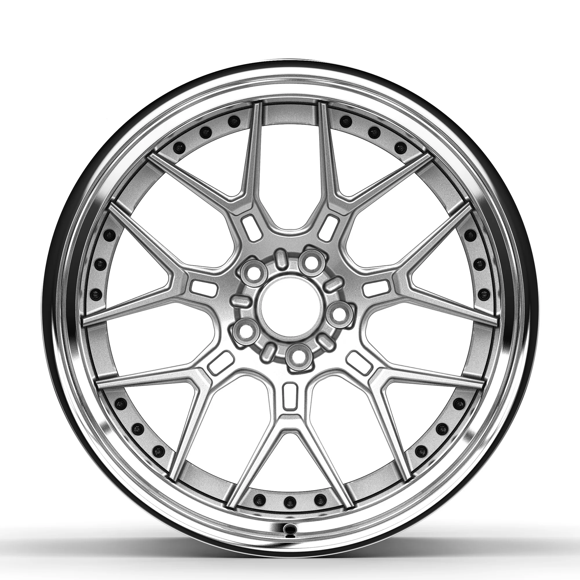 커스텀 18x8.5 5x114.3 5x108 5x112 5x120 알로이 림 경량 2피스 단조 휠 18-24인치 사이즈 CLA45 CLS260 EQS 53 G63