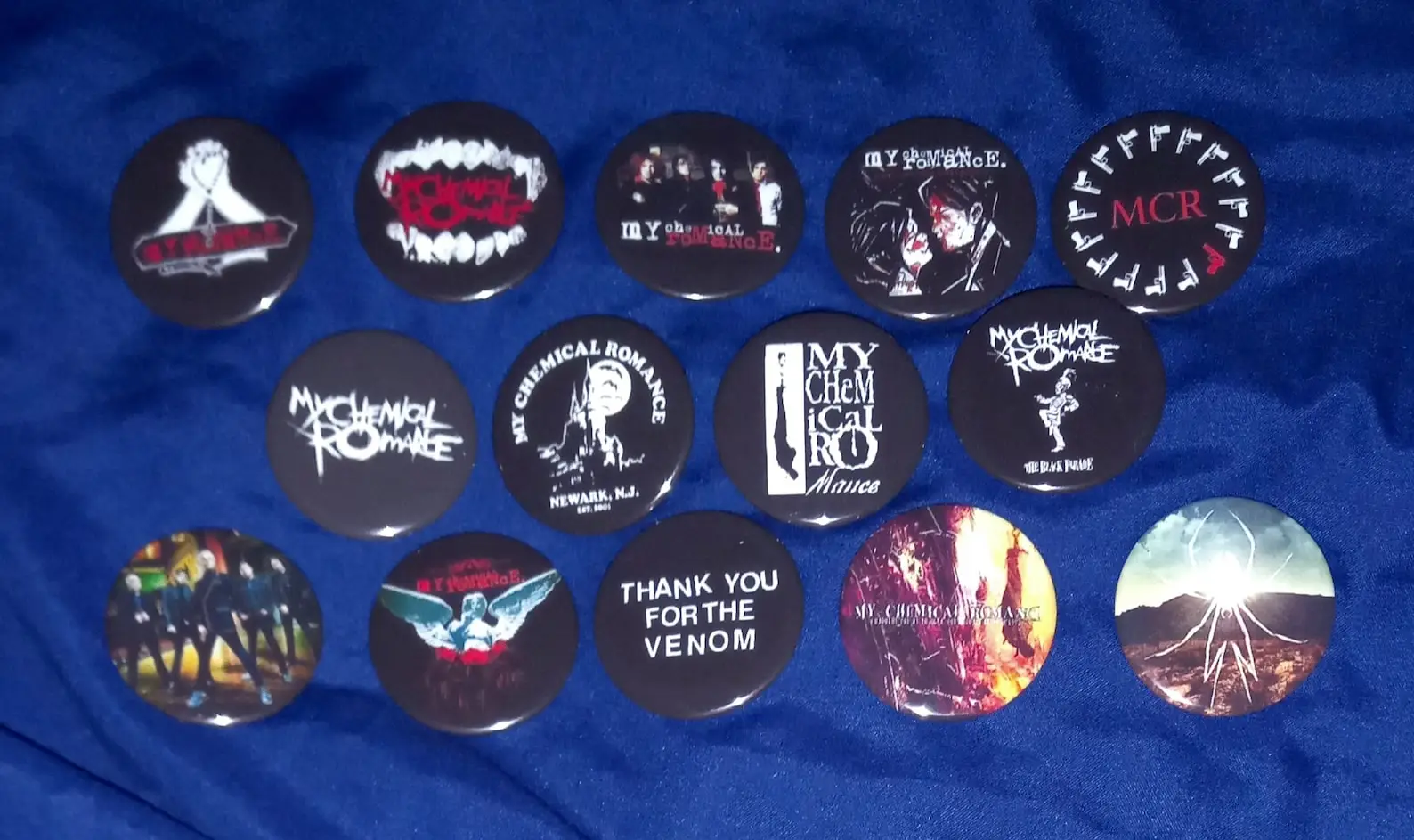 My Chemical Romance 1 1/2' Pinback Buttons (Custom Made)