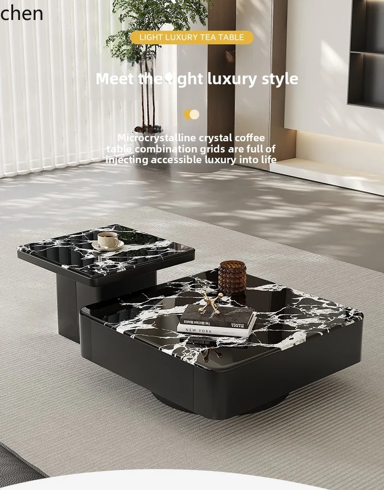 

YXY Home Living Room Small Apartment High-End Creative Coffee Table Set