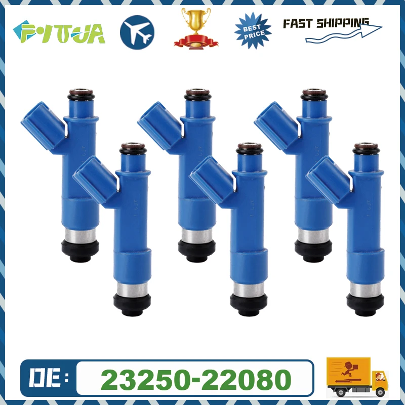 

4/6pcs Fuel injector 23250-22080 For Toyota Corolla & Matrix 1.8L VD-RK-0207 04-08 23209-22080 Engine Nozzle Injectors Injection