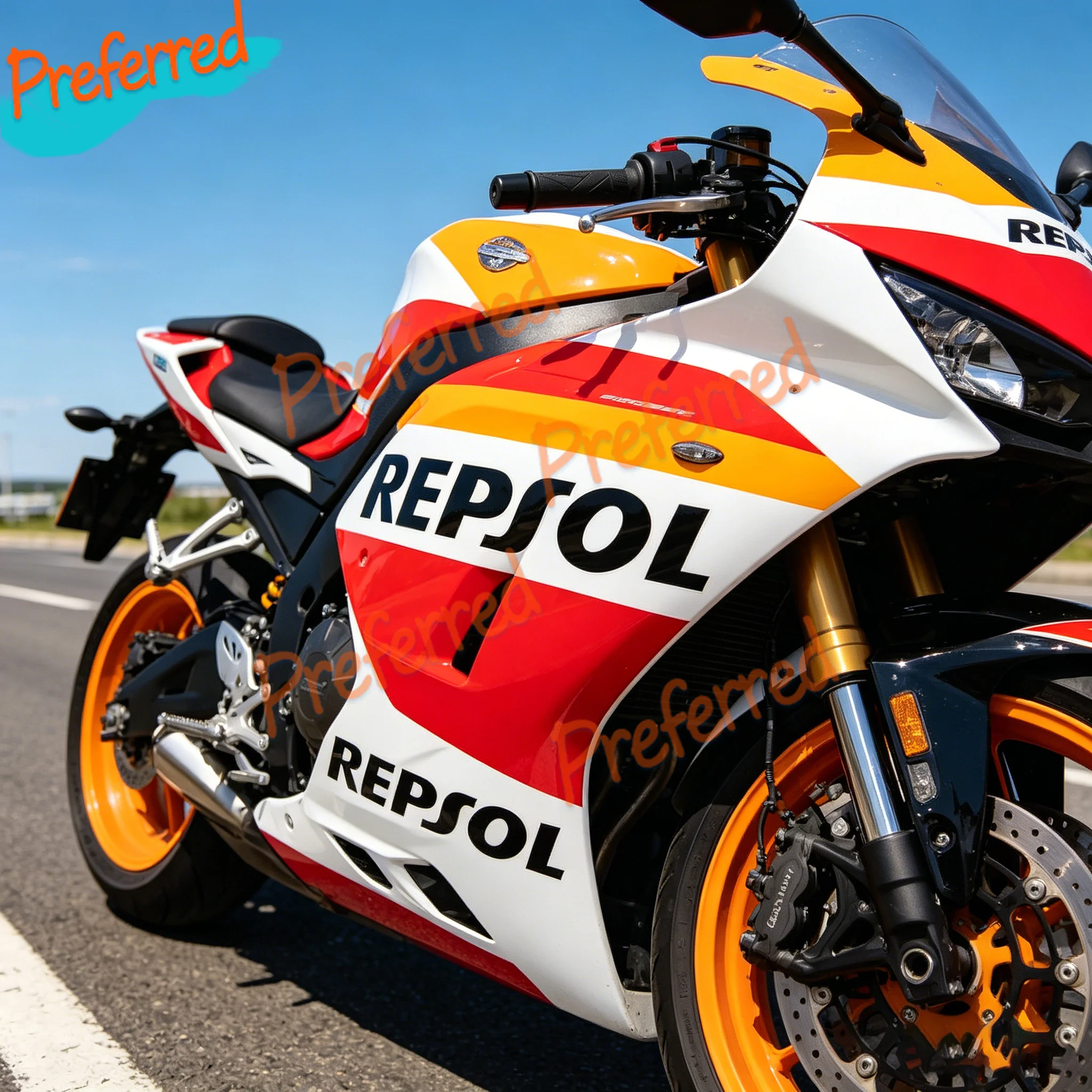 2x JDM  Repsol Cbr Logo Audio Racing Decal Die Cut Stickers Vinyl Decal Customizable in Any Size No Background