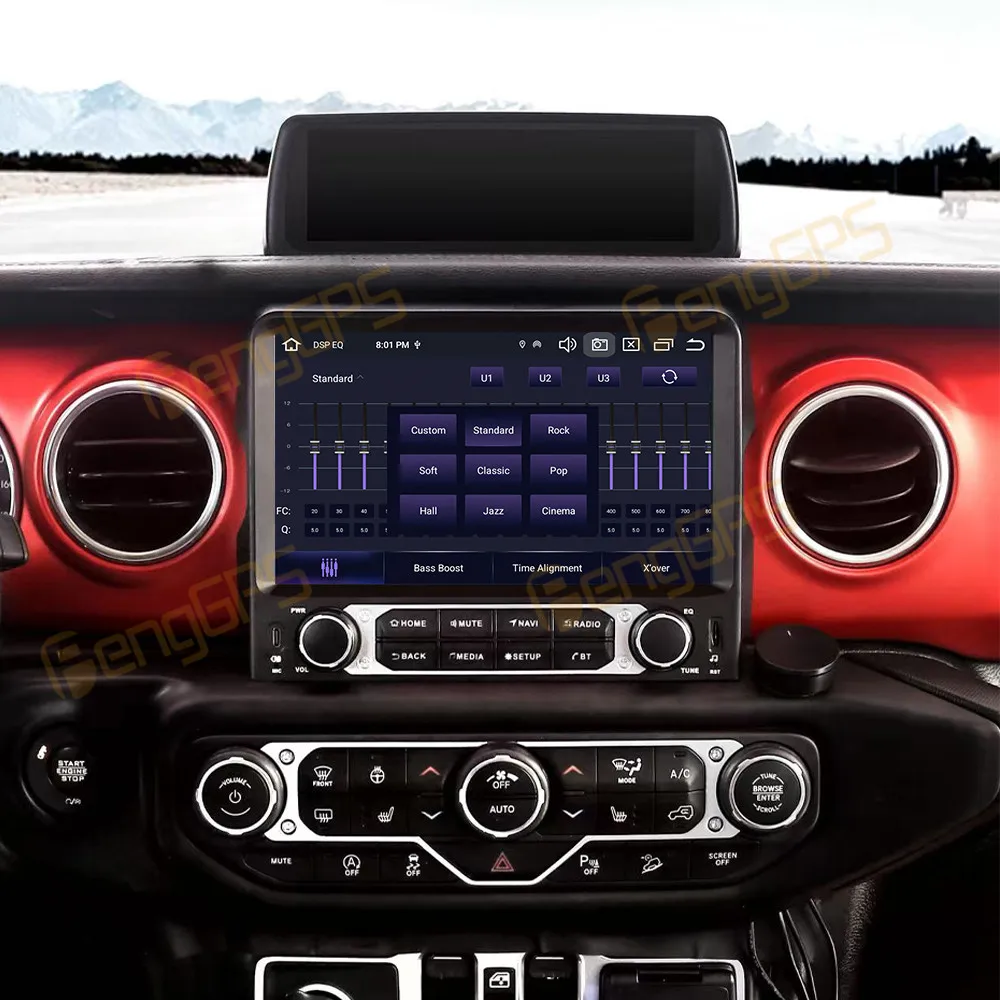 For Jeep Wrangler Gladiator 2018-2022 Android 13 Car Radio 12.3 Inch CarPlay Touch Screen Multimedia Player GPS DSP Head Unit BT - view 4
