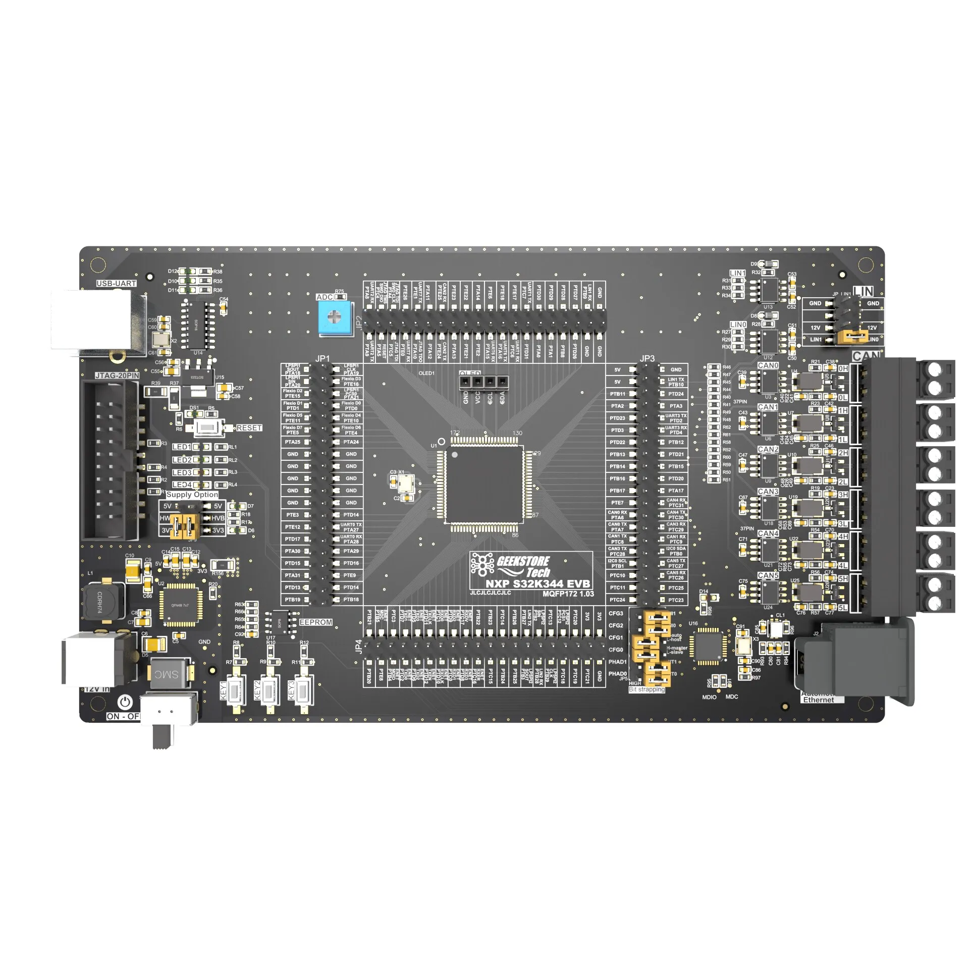 S32K344 Development Board Evaluation Board CAN, LIN, Automotive Ethernet