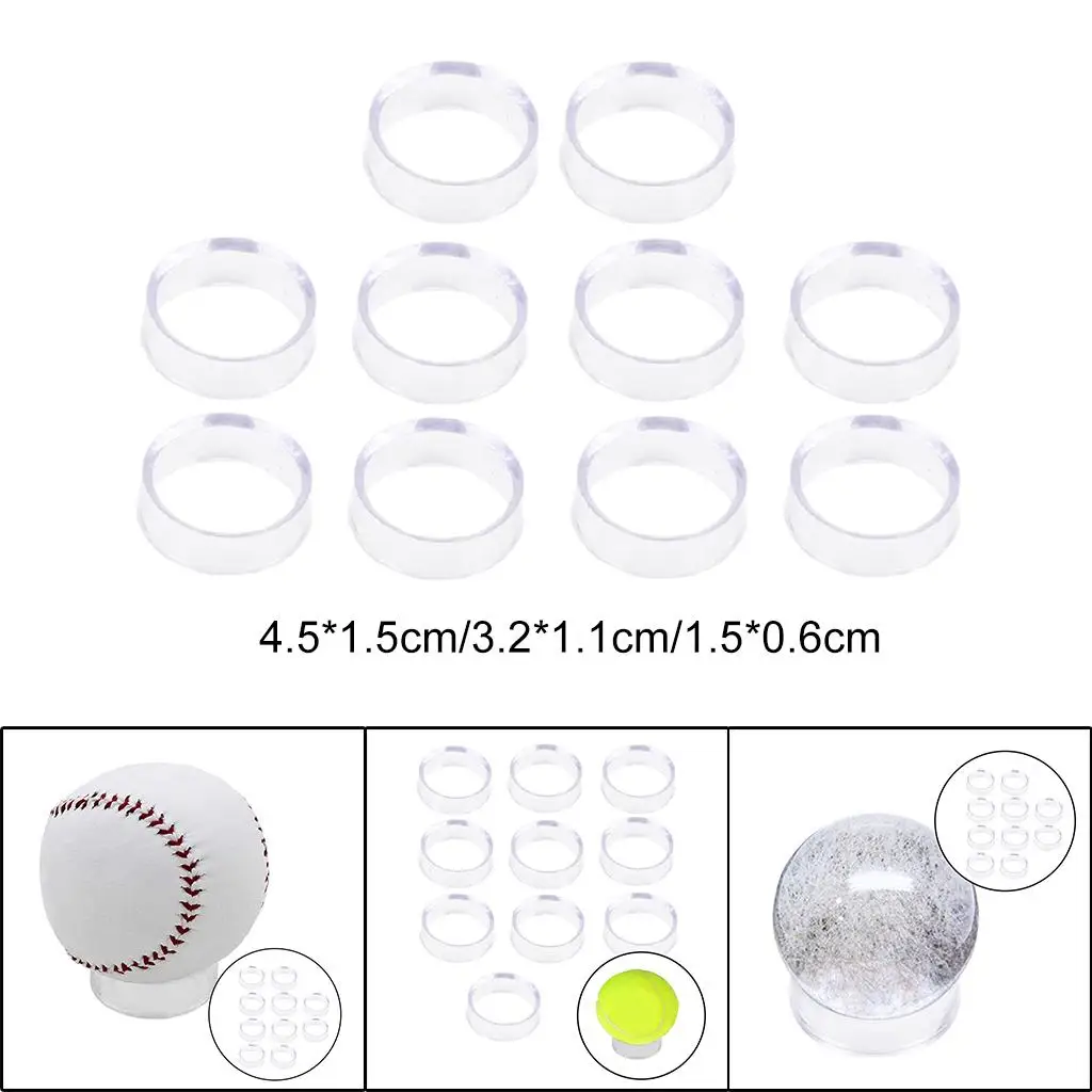 10x Pedestal bola de cristal pequeños coleccionables piedra de vidrio cuarzo caballete Mineral soporte Base soporte de exhibición soporte de esfera Decoración