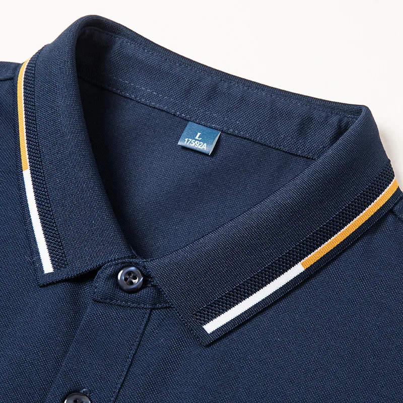 Xiaomi-Camiseta de algodón mercerizado YOUPIN 180S para hombre, Polo sólido, cómoda, transpirable, con absorción del sudor, de manga corta, de verano, 111