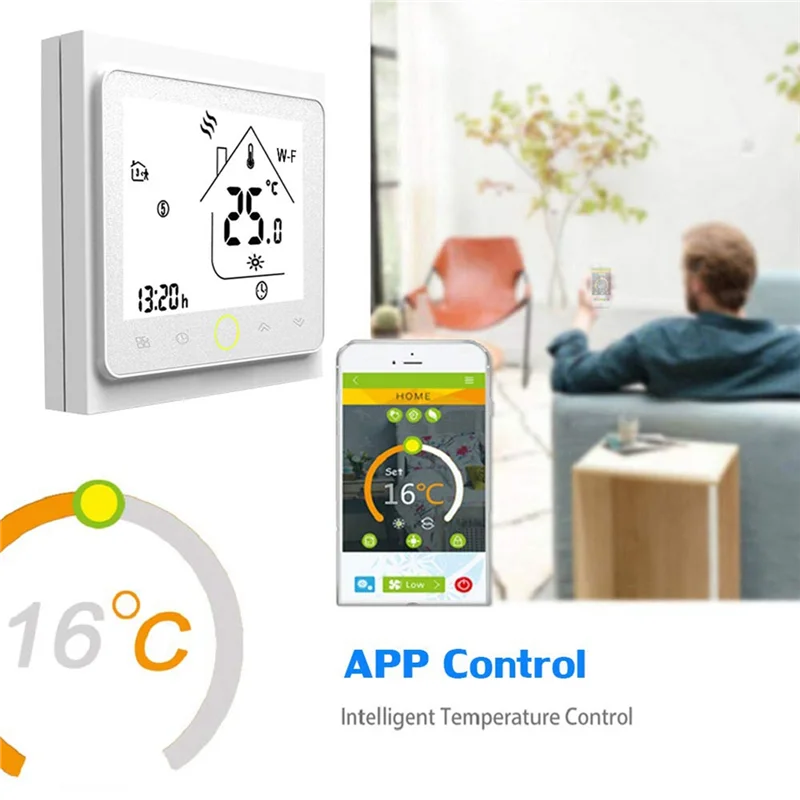 Controlador de temperatura del termostato inteligente Wifi para Google Home, Alexa-TCES