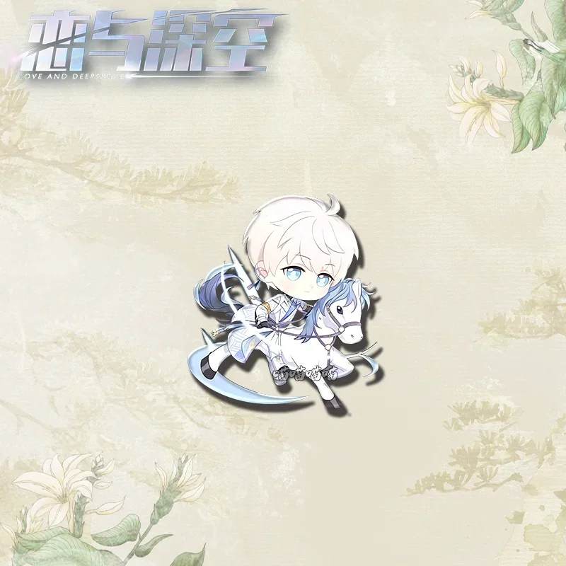 Game Anime Zayne Xavier Rafayel Love and Deepspace Sylus Qin Che Acrylic Backpack Button Pin Bookbag Brooch Clothes Collar Badge