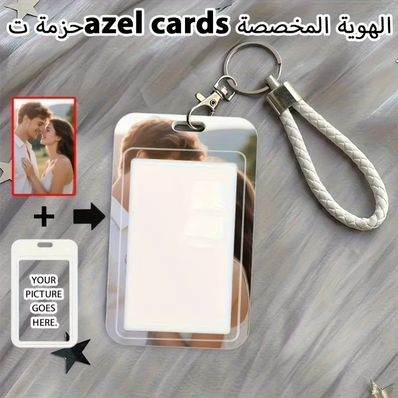 Personal Life Photos Customized Acrylic Card Holder For ID Card Bank Card Card Holder Access Card Work Card Protection Cover