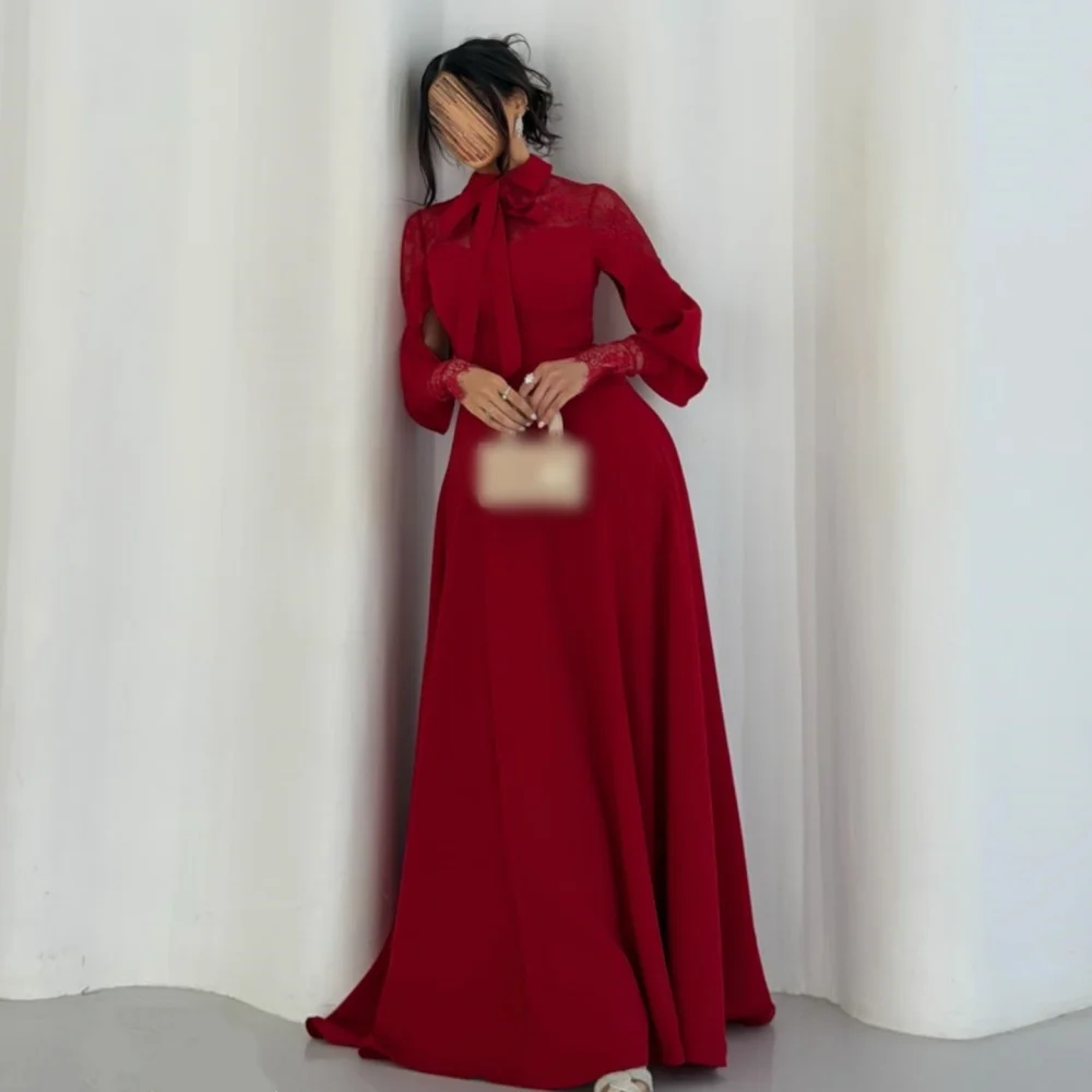 

Customized High Quality Classic Evening Dress Lace Pleat A-line Long Dresses Bespoke Occasion Party Gown Elegant Formal
