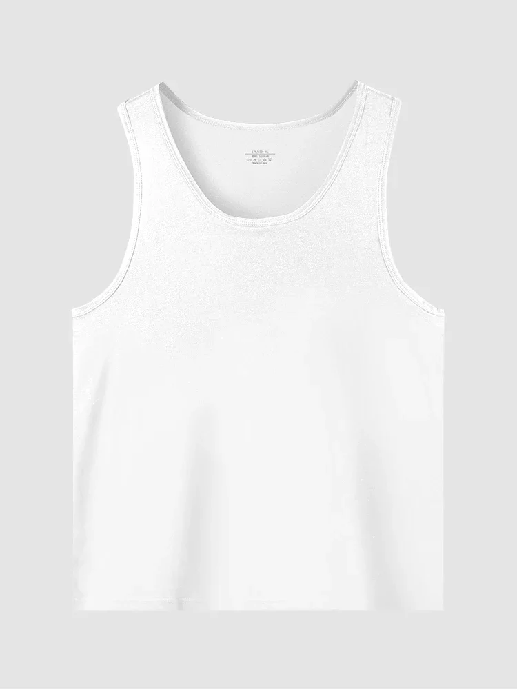 2 قطعة قميص بدون أكمام من القطن الخالص للرجال. إنها قابلة للتنفس ومناسبة للشكل، مناسبة للشباب. يمكن استخدامها كطبقة أساسية لـ