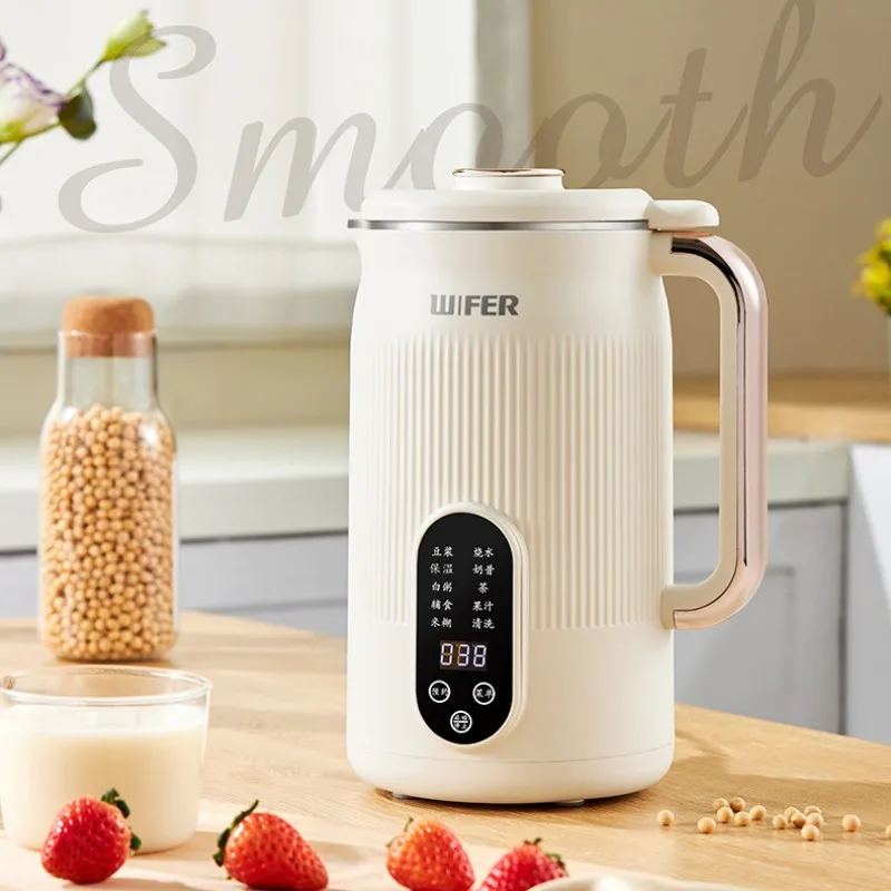 1.5 Large Capacity Auto Cleaning Temperature Sensor, Soy Milk Maker, Keep Warm, Intelligent One Touch Operation, 220V, 800W, 12H