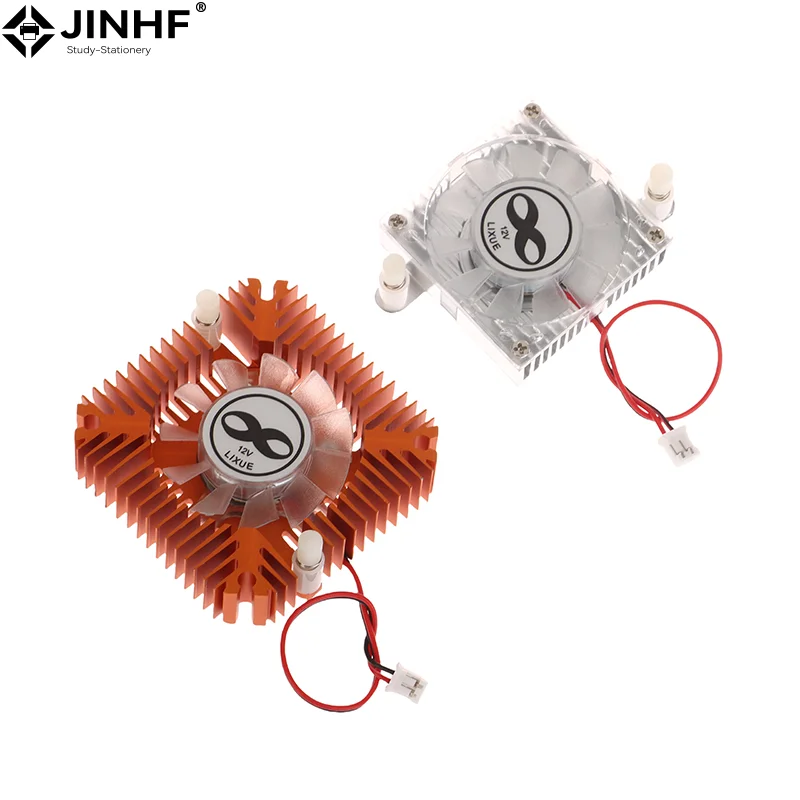 Aluminum Heatsink with Fan for 1W 3W 5W 10W High Power Computer CPU Graphics Heatsink Cooler 5.5cm Hole Spacing Radiator