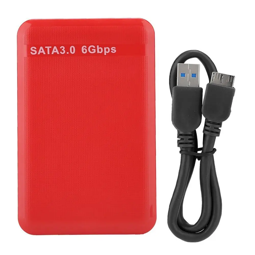Portable 6Gbps Hard Disk Enclosure Plug and Play With Cable 2.5-Inch Hard Disk Enclosure Mobile Hard Disk Enclosure Data Backup